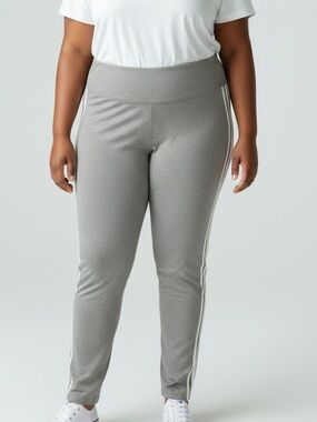 Adidas 3 Stripes Legging Pants Grey